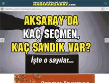 Tablet Screenshot of haberaksaray.com